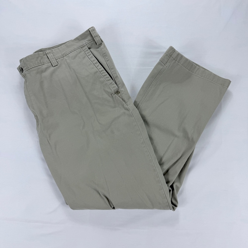 Duluth Trading Flex Ballroom Khaki Pants Tan 44x32‎ Relaxed Workwear